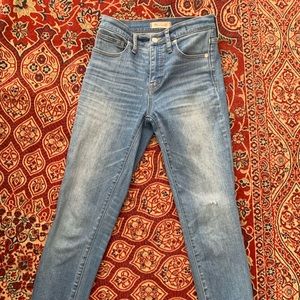 Madewell 10in High-Rise Tulip Hem Skinny Jeans